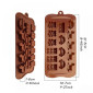 Molde silicona choco baby x 15 cav