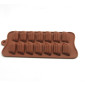 Molde silicona choco rectangular x15 cav