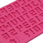 Molde silicona lego abecedario