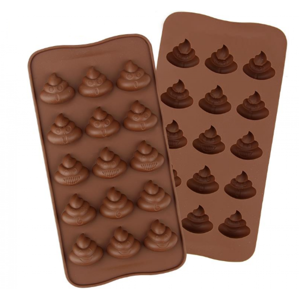 Molde silicona choco popito x 15 cav