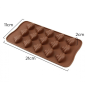 Molde silicona choco popito x 15 cav