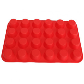 Molde silicona mini cupcakes x 24 cav