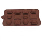 Molde silicona Té x 12 cav