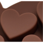 Molde silicona corazones  x 10 cav 