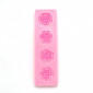Molde silicona rosas x 4 cav