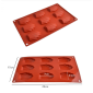 Molde silicona madeleine x 9 cav