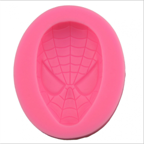 Molde silicona cara spiderman 