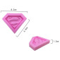 Molde silicona escudo superman 