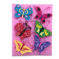 Molde silicona mariposas x 6 cav