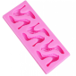 Molde silicona tacones x 6 cav