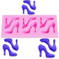 Molde silicona tacones x 6 cav