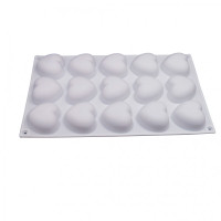 Molde silicona corazon X 15 CAV
