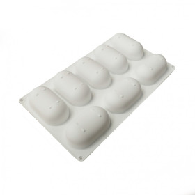 Molde mini mousse ovalo x 8 Cav 