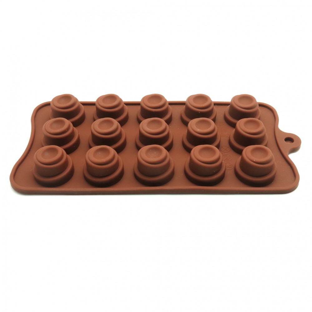 Molde silicona mini ponque x 15 cav