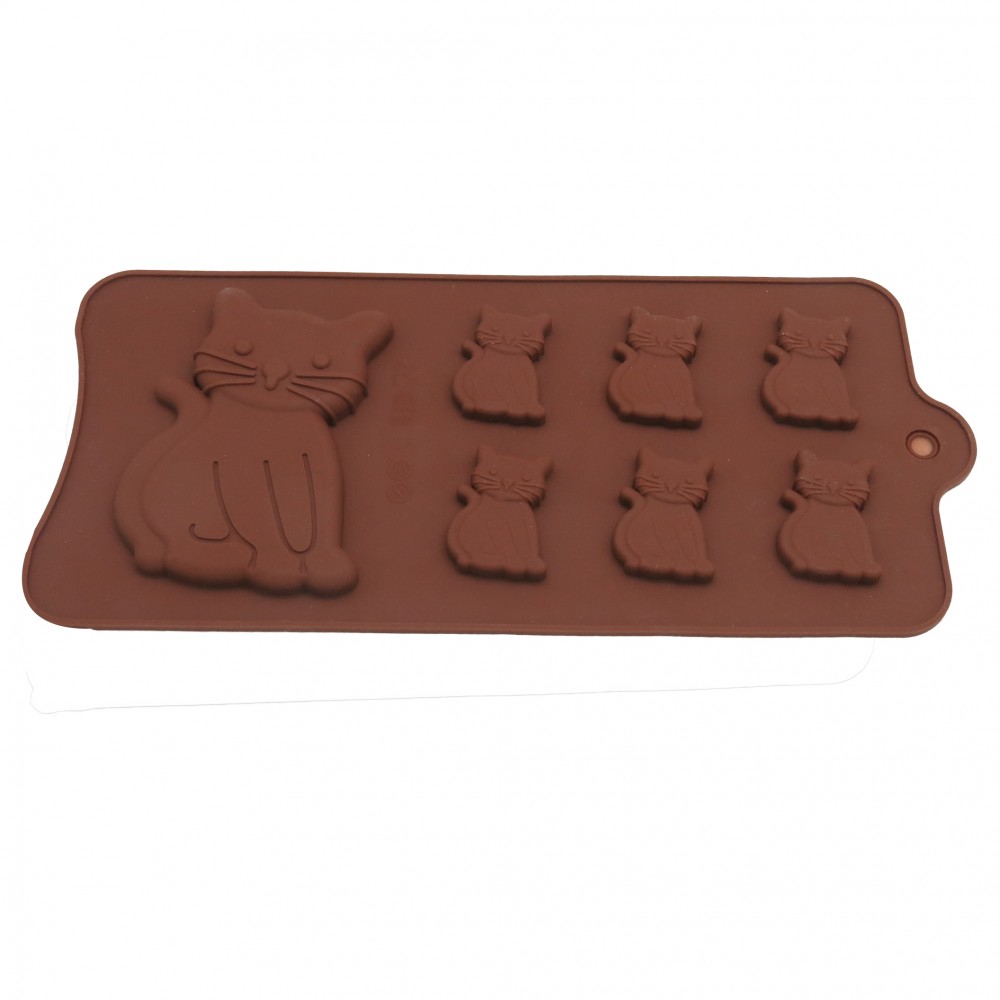 Molde silicona choco gaticos 
