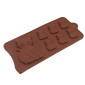Molde silicona choco gaticos 