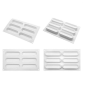 Molde silicona profesional rectangular x 6 cav
