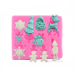 Molde silicona navidad x 10 cav 