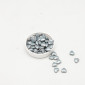 Gragea corazon mini plateado x 100 Gr