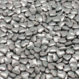 Gragea corazon mini plateado x 1 kg