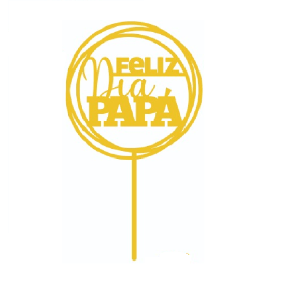 Topper feliz dia papá