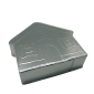 Molde ponque casa 1 lb x und
