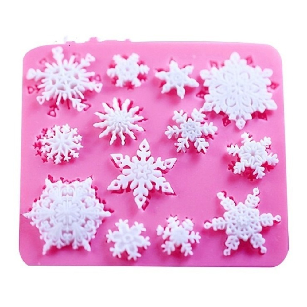 Molde silicona snowflake