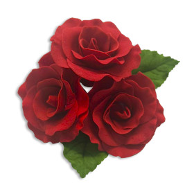 Ramo rosas mediano  rojas x  und 