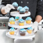 Mesa cupcake blanca -3 Pisos
