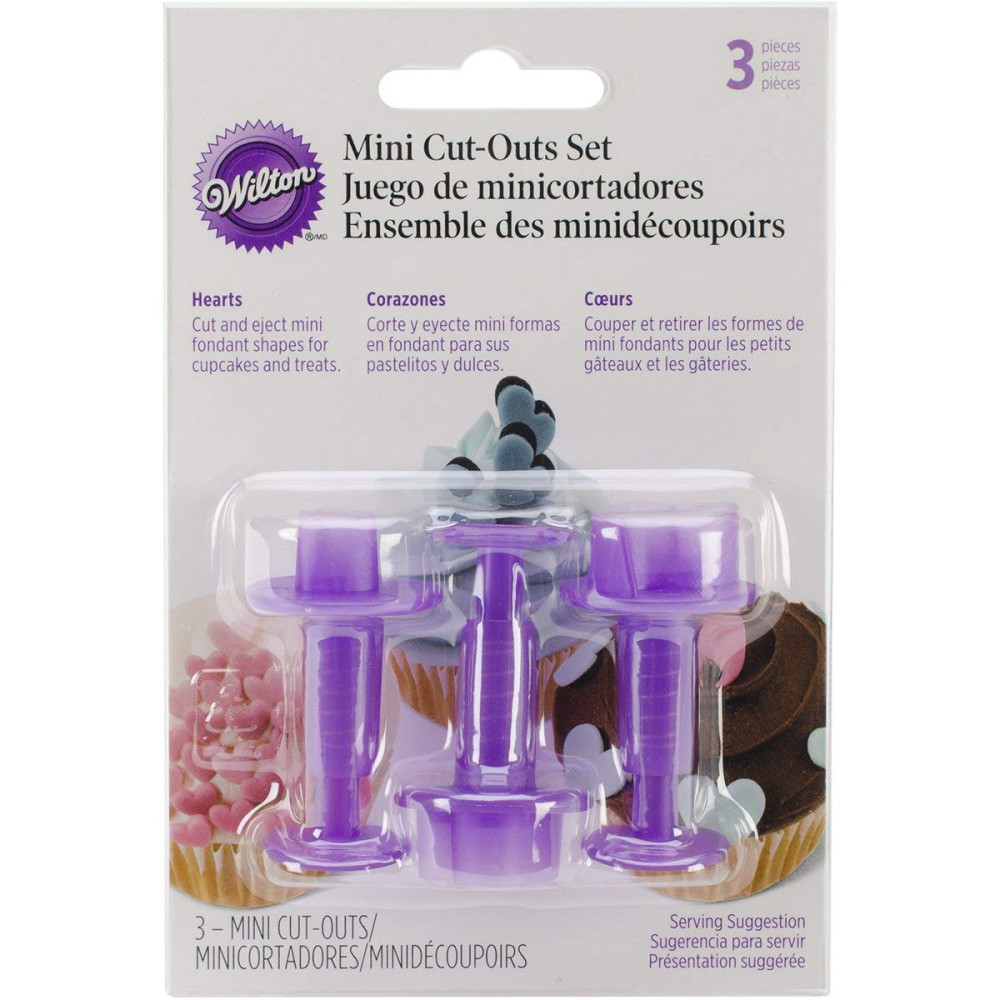 Juego de minicortadores corazones x 3
