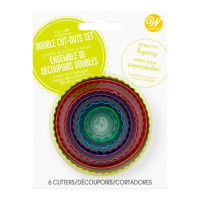 Juego cortadores doble redondos x 6 