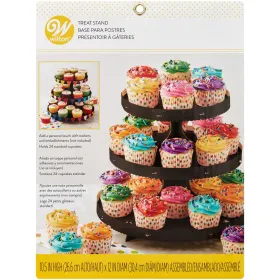Mesa cupcake en color Negro -3 Pisos