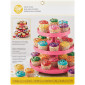 Mesa cupcake en color Fucsia -3 Pisos