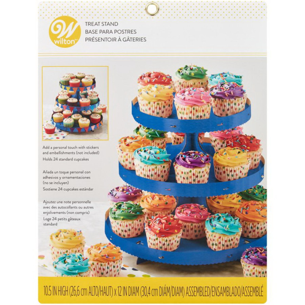 Mesa cupcake azul rey  -3 Pisos