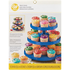 Mesa cupcake azul rey  -3 Pisos