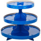 Mesa cupcake azul rey  -3 Pisos