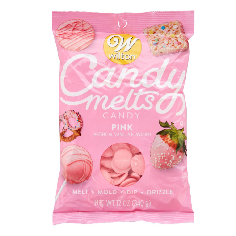 Candy melt rosado x 340 gr