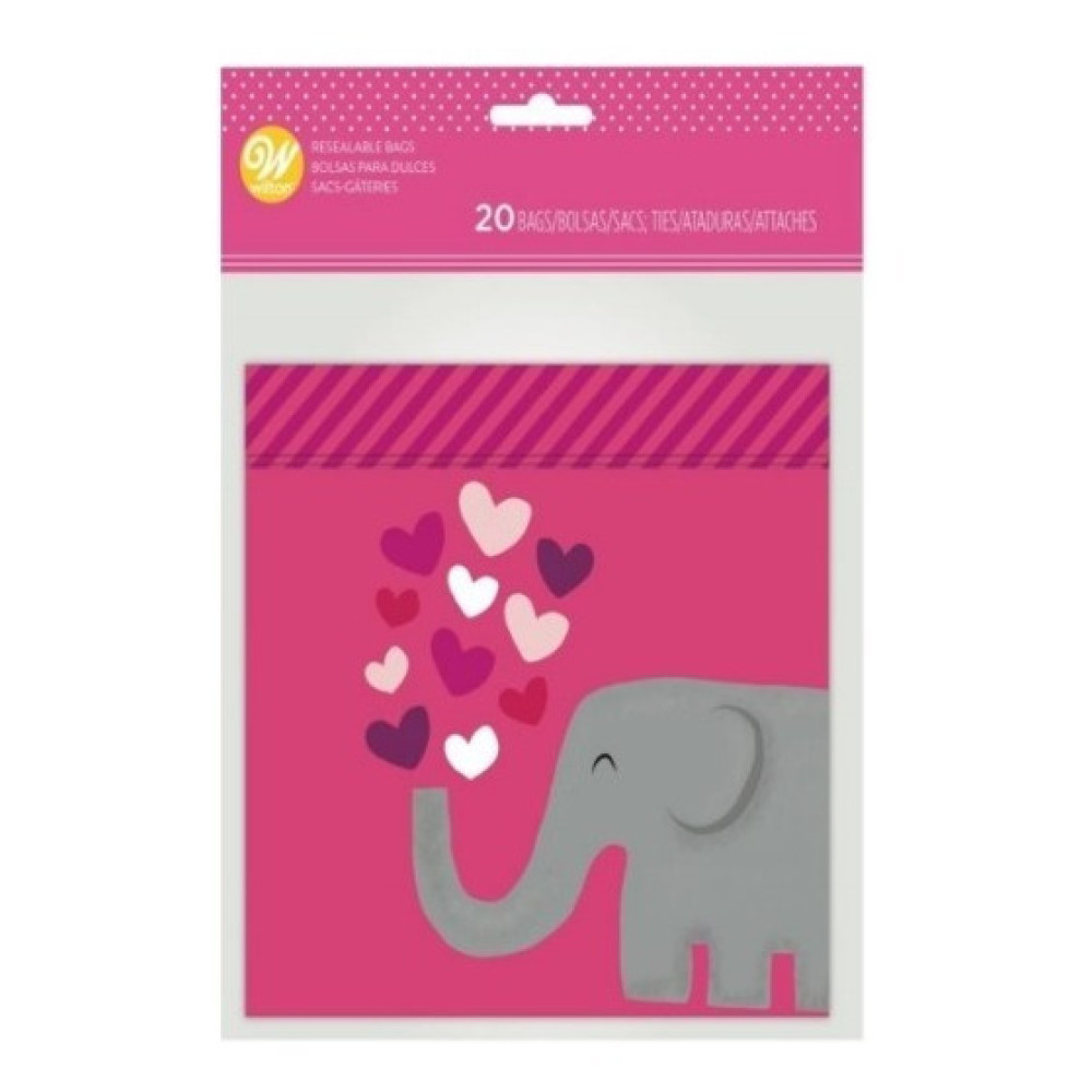 Bolsas resellable elefantes x 20 und