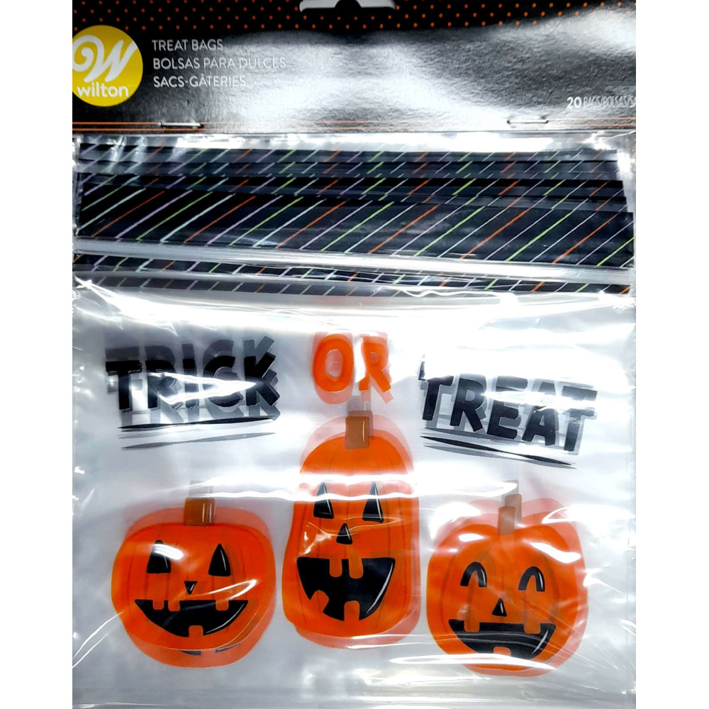 Bolsas resellable trick or treat x 20 und