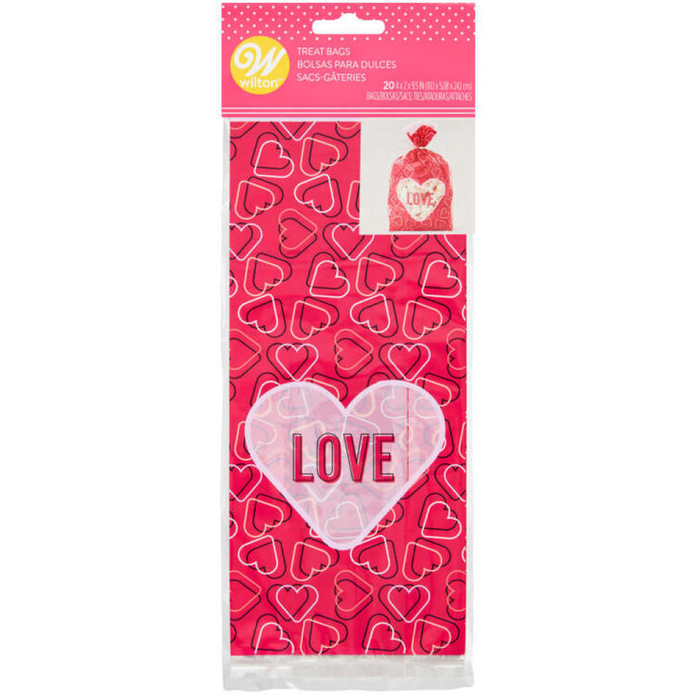 Bolsas love x 20 und