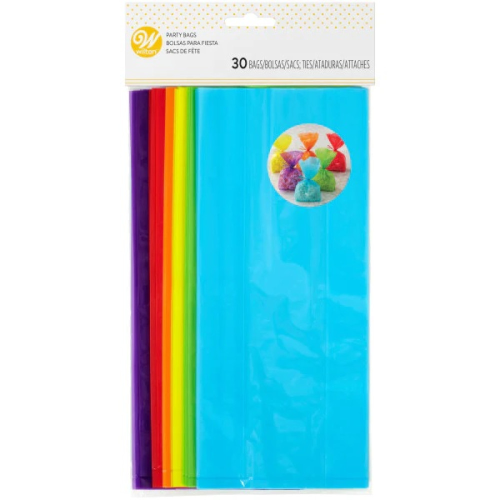 Bolsas colores fiesta x 30 Und