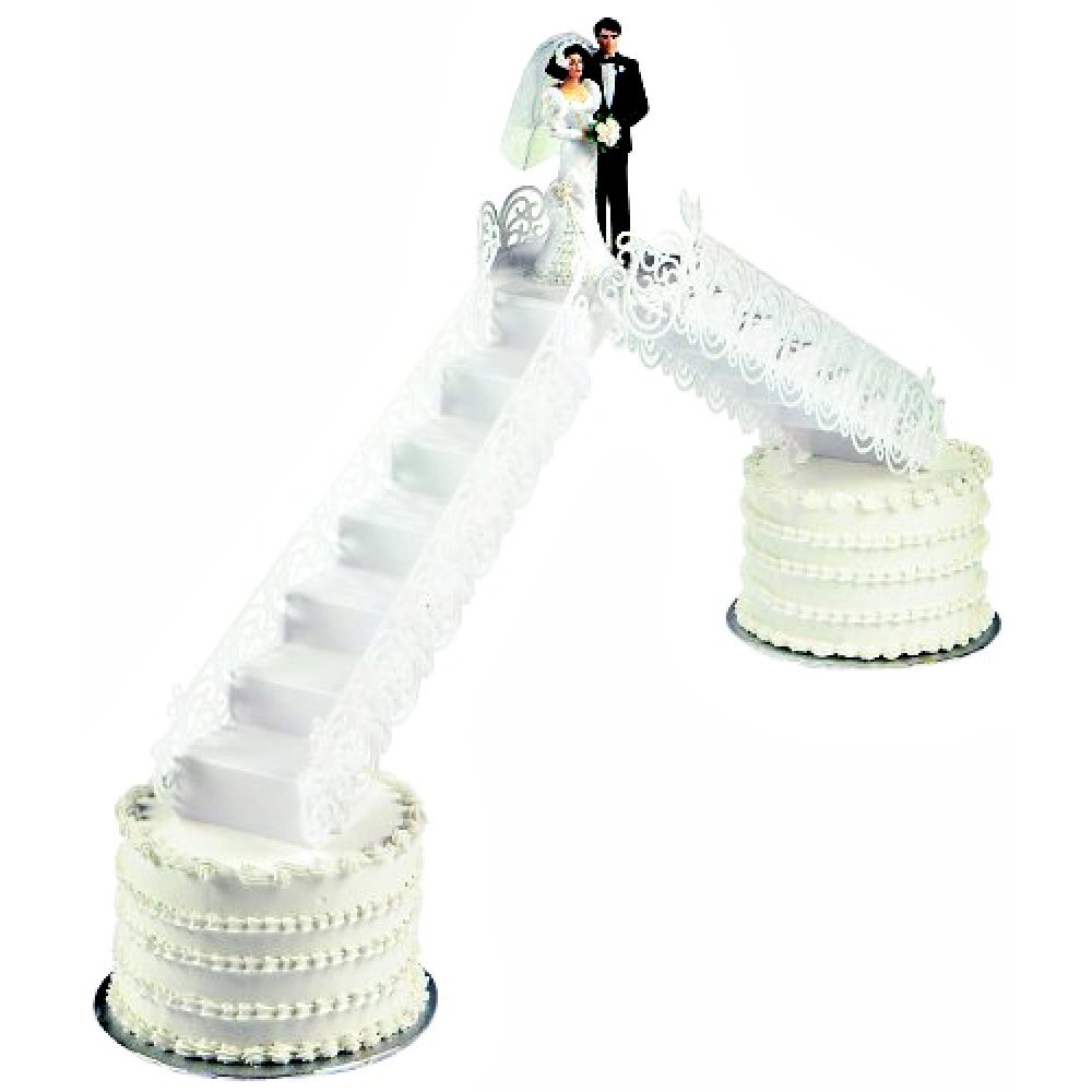Escaleras decoracion pastel x 3 pcs