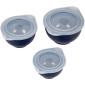 Set bowls x 3 azul marino