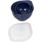 Set bowls x 3 azul marino