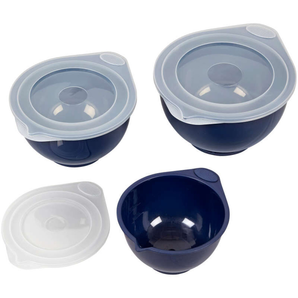 Set bowls x 3 azul marino