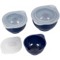 Set bowls x 3 azul marino