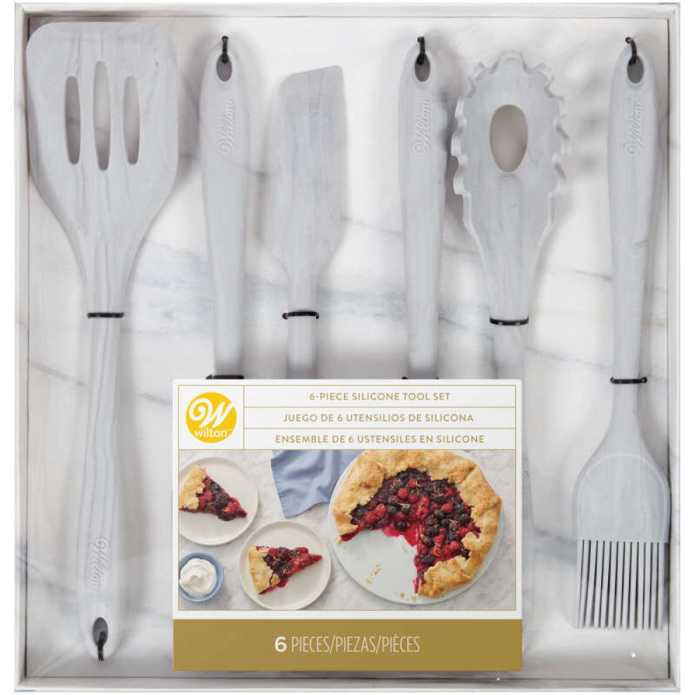 Juego utensilios mármol x 6 pcs