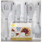 Juego utensilios mármol x 6 pcs