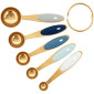 Juego de cucharas medidoras doradas x 5 pcs