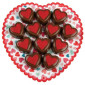 Doilies corazón x 4 pcs 